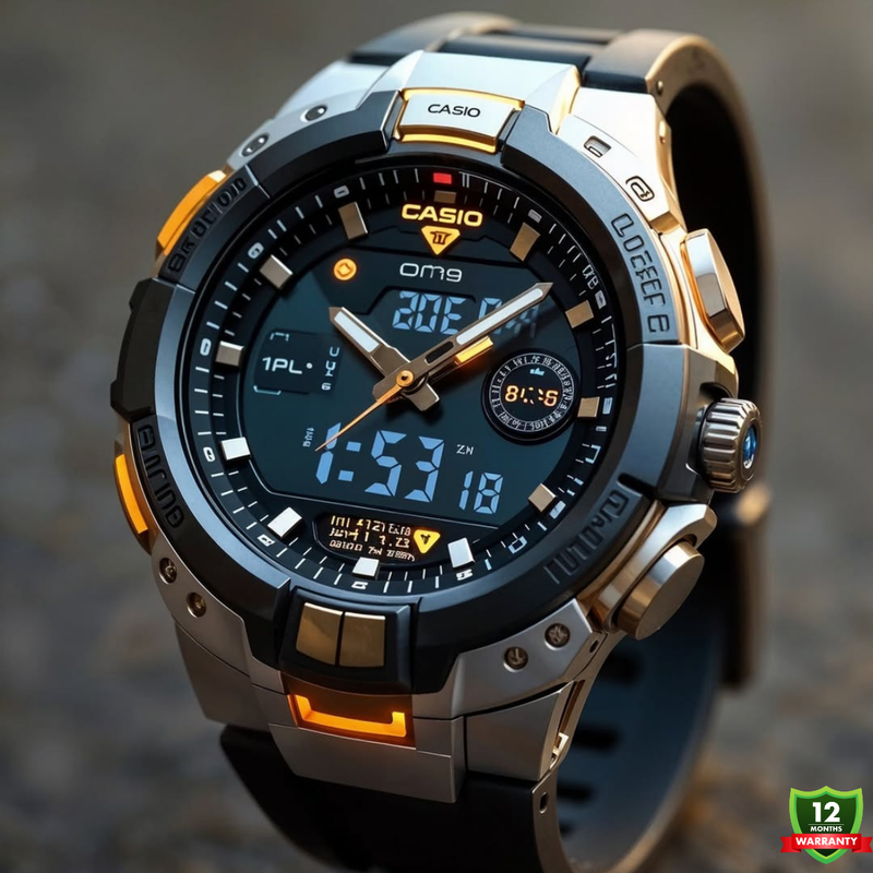 CG-1012572 N91 Series Pro Trek Solar Watch – Black Edition.