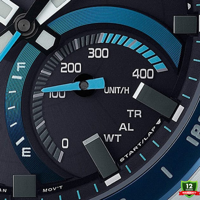 CG-1012578 N91 EDI_FICE Silver Black Blue Dial Watch.