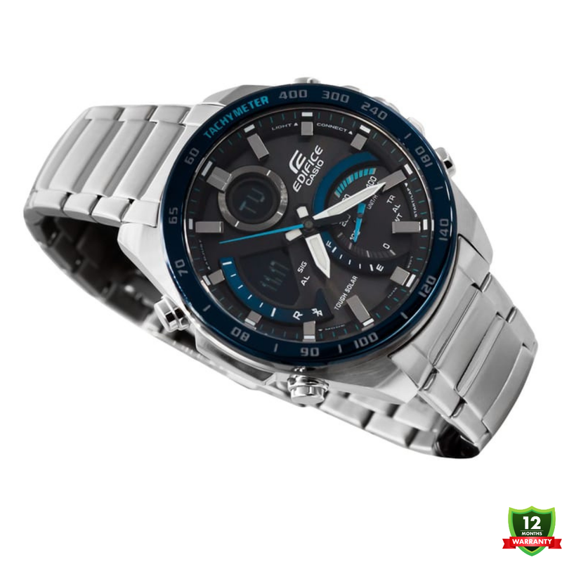 CG-1012578 N91 EDI_FICE Silver Black Blue Dial Watch.