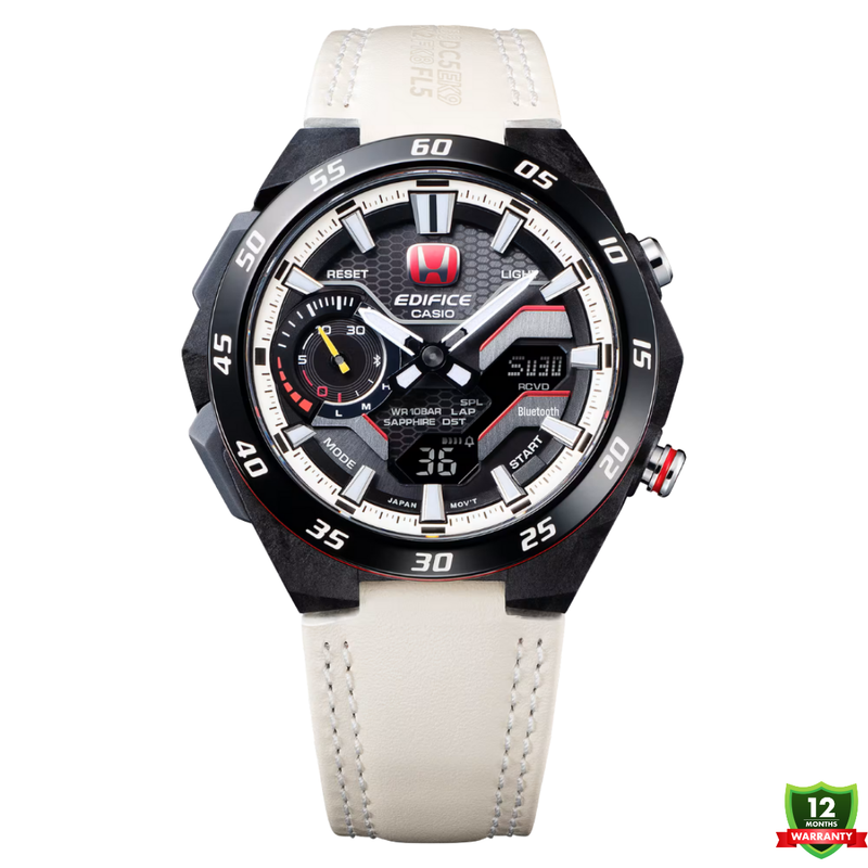 ECB HONDA-10125780 N91 TOM’s White Honda Dial Watch.
