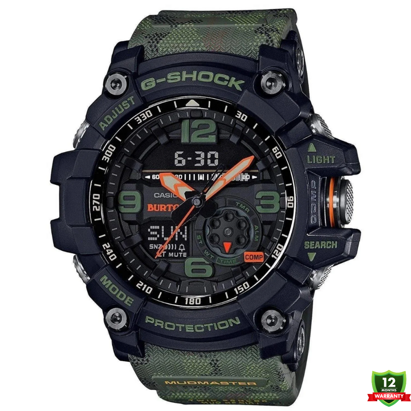 AXF-1012585 N91 Mud Master Green Black Dial Solar Watch.