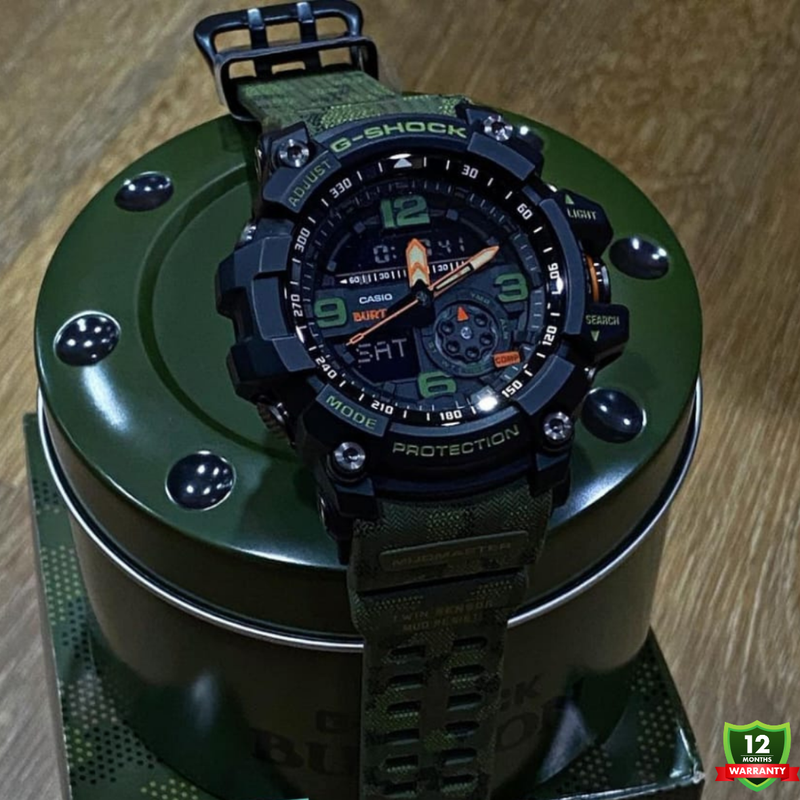 AXF-1012585 N91 Mud Master Green Black Dial Solar Watch.