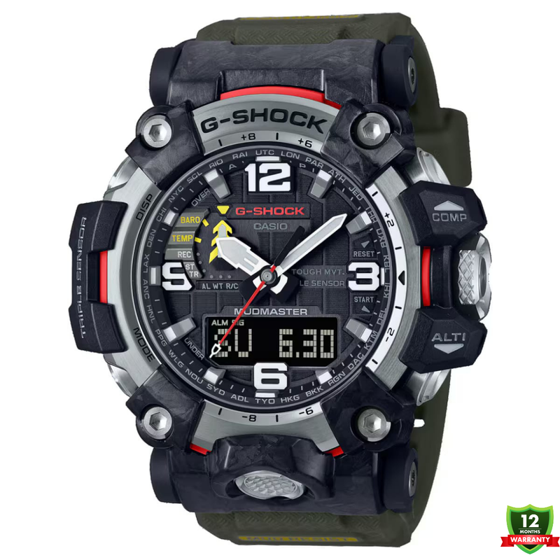 MUD-1012587 N91 Mud Master Green Black Dial Solar Watch.