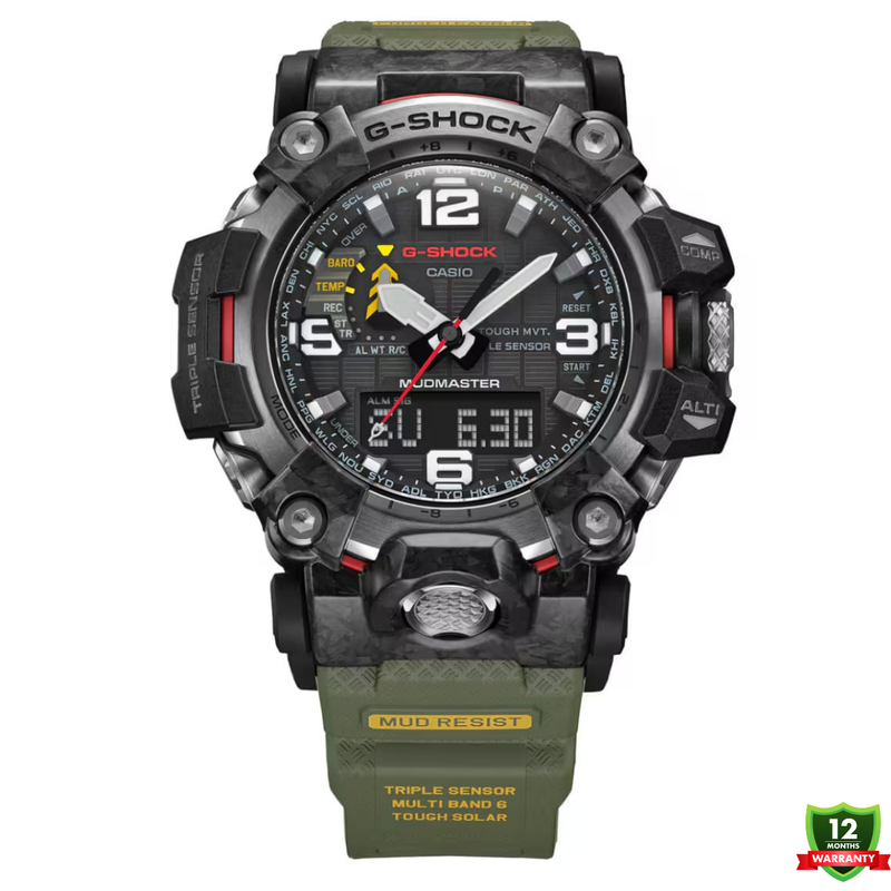 MUD-1012587 N91 Mud Master Green Black Dial Solar Watch.