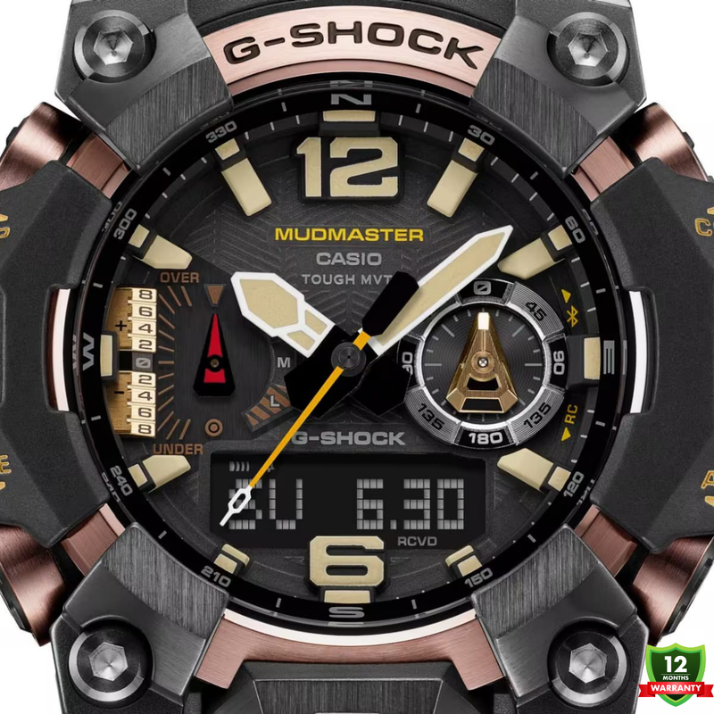 MUD-1012588 N91 Mud Master Red Black Dial Solar Watch.