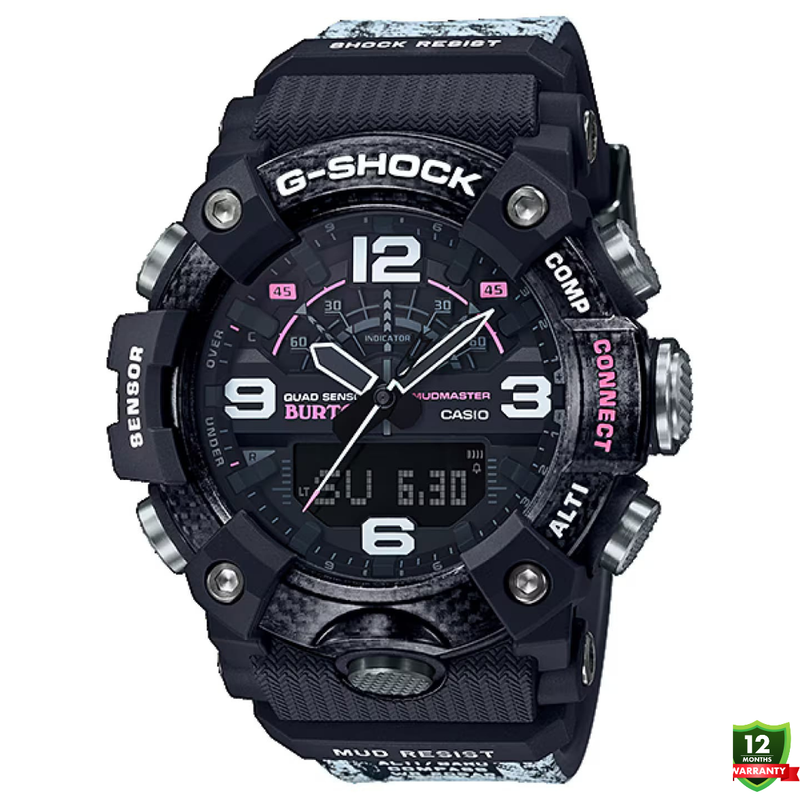 MUD-10125892 N91 Mud Master White Black Solar Watch.