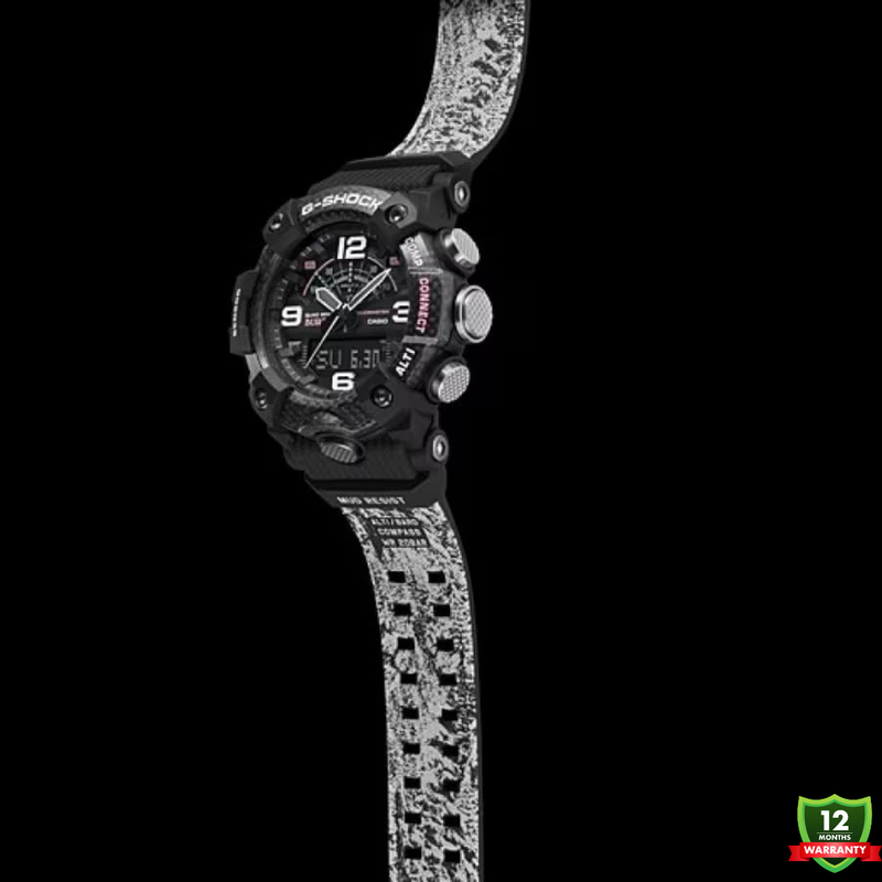 MUD-10125892 N91 Mud Master White Black Solar Watch.