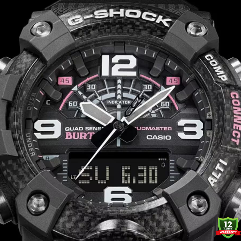 MUD-10125892 N91 Mud Master White Black Solar Watch.