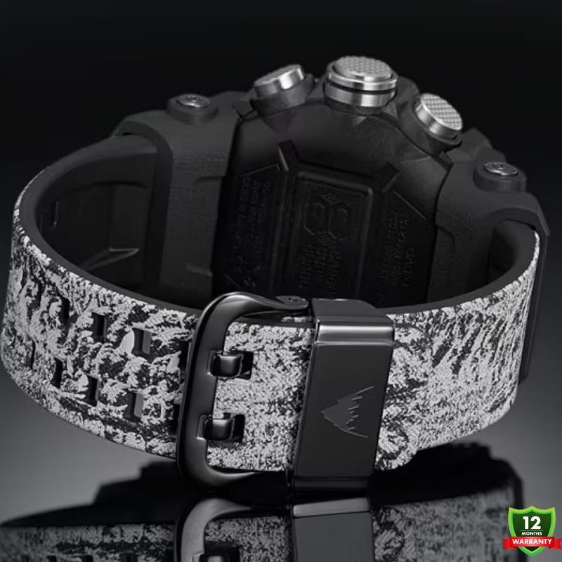 MUD-10125892 N91 Mud Master White Black Solar Watch.