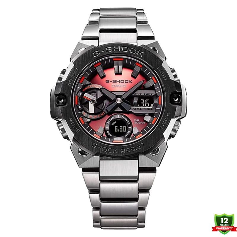 AXI-101256 11P Silver Red Dial New Model Watch.
