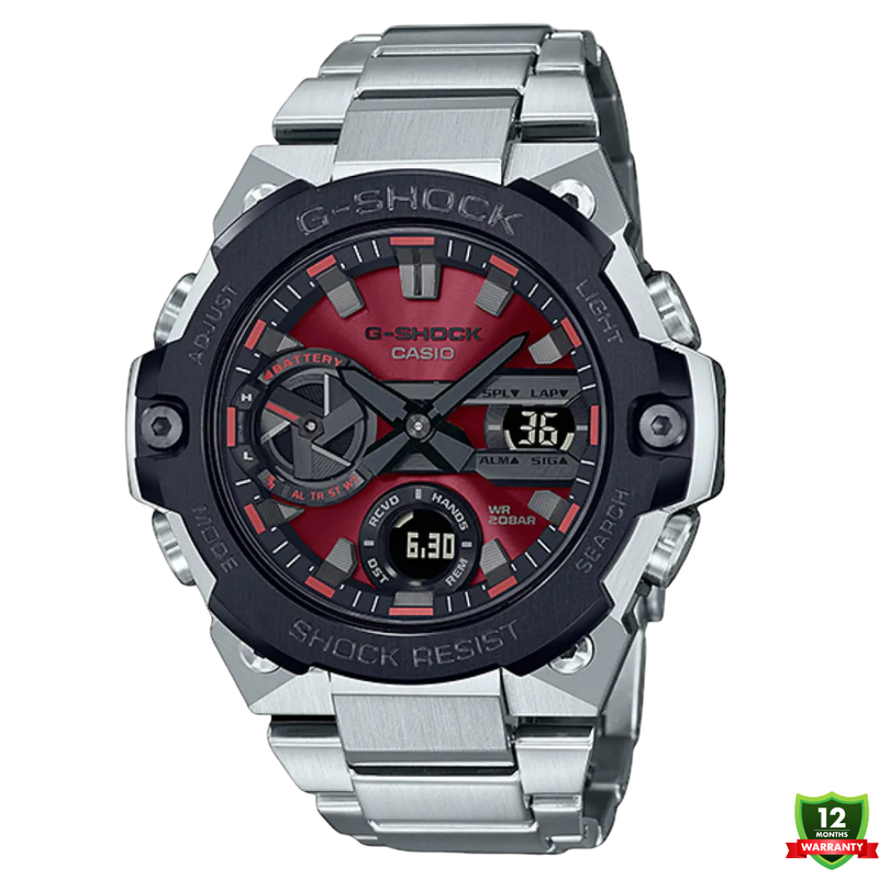 AXI-101256 11P Silver Red Dial New Model Watch.