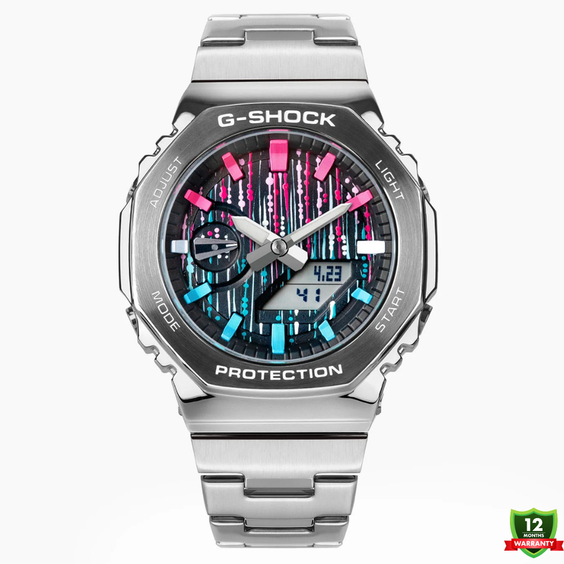AM-1012568 N91 Silver/Golden Stainless Steel Watch.