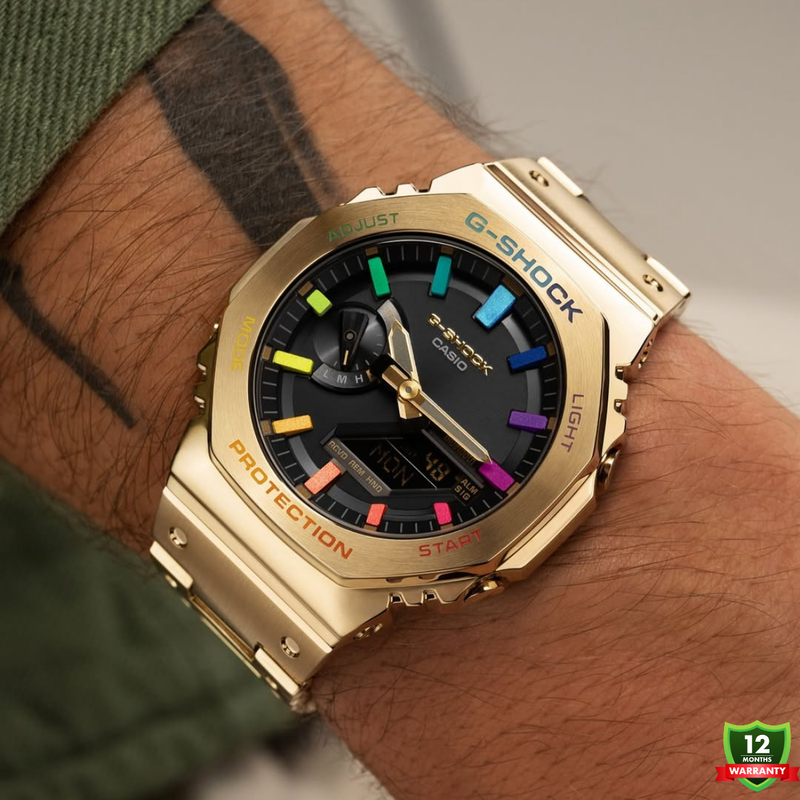 AM-1012568 N91 Silver/Golden Stainless Steel Watch.